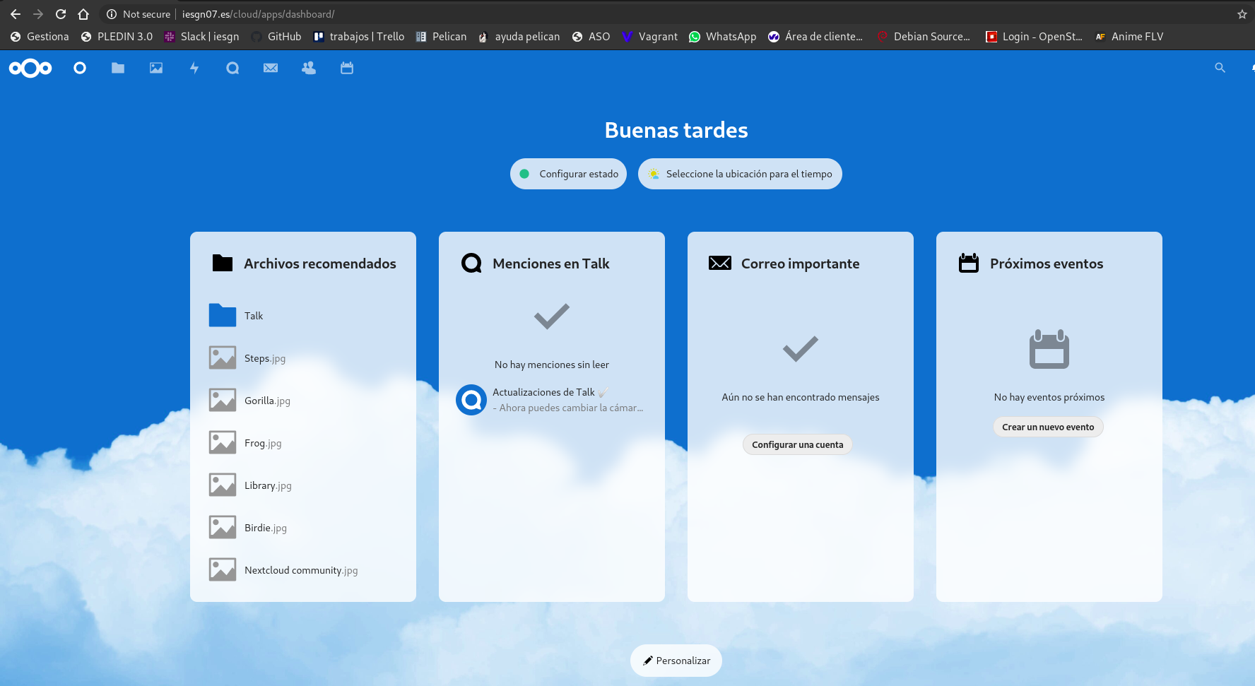 nextcloud migrado
