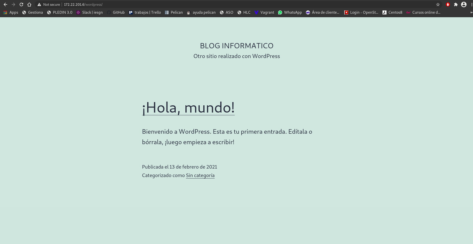 comprobacion de funcionamiento